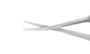 054R 11-058S Gills-Vannas Capsulotomy Scissors, Curved, Sharp Tips, 10.00 mm Blades, Flat Handle, Length 88 mm, Stainless Steel