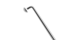 999R 5-031 Rumex Lens Manipulator, Button-Shaped Tip 0.45 mm, Angled, Length 122 mm, Round Titanium Handle