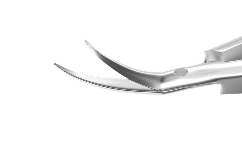 999R 11-0241S Castroviejo Corneal Section Scissors, Left, 11.50 mm Blades, Lower Blade 0.50 mm Longer, Length 106 mm, Stainless Steel