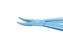 999R 8-025T Barraquer Needle Holder, 8.00 mm Extra Fine Jaws, Curved, without Lock, Small Size, Length 100 mm, Titanium