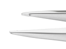 183R 4-042S Cilia Forceps, Narrow, Flat Handle, Length 86 mm, Stainless Steel