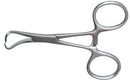 999R 16-081S Towel Forceps, Ring Handle, Length 125 mm, Stainless Steel