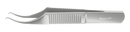 015R 4-0503S Colibri-Bonn Corneal Forceps, 0.12 mm, 1x2 Teeth, Flat Handle, Length 84 mm, Stainless Steel