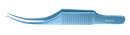 172R 4-0504T Colibri-Bonn Corneal Forceps, 0.12 mm, 1x2 Teeth, Flat Handle, Length 77 mm, Titanium