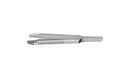 4-03952/SFS Capsulorhexis Forceps with Scale (2.50/5.00 mm), Cross-Action, for 1.50 mm Incisions, Curved Stainless Steel Jaws (8.50 mm), Long Lever (26.00 mm), Short (71 mm) Flat Stainless Steel Handle, Length 100 mm