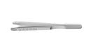 999R 4-03952/LFS Capsulorhexis Forceps with Scale (2.50/5.00 mm), Cross-Action, for 1.50 mm Incisions, Curved Stainless Steel Jaws (8.50 mm), Long Lever (26.00 mm), Long (101 mm) Flat Stainless Steel Handle, Length 130 mm