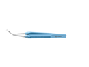 4-03962/SF Capsulorhexis Forceps with Scale (2.50/5.00 mm), Cross-Action, for 1.50 mm Incisions, Straight Stainless Steel Jaws (8.50 mm), Long Lever (26.00 mm), Short (71 mm) Flat Titanium Handle, Length 100 mm