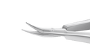 11-0101S Castroviejo Corneal Scissors, Right, Curved, Blunt Tips, 7.00 mm Blades, Length 100 mm, Stainless Steel