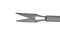 999R 11-03741 Side-Port Capsulotomy Scissors, Left, 20 Ga, with Lock, Tip Only