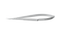 056R 11-040S Westcott Curved Tenotomy Scissors, Blunt Tips, 13.00 mm Blades, Flat Handle, Length 115 mm, Stainless Steel