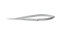 039R 11-042S Westcott Curved Tenotomy Scissors, Blunt Tips, 16.00 mm Blades, Flat Handle, Length 120 mm, Stainless Steel