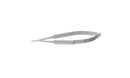 999R 11-0501S Clayman-Vannas Swan Neck Straight Scissors, Sharp Tips, 5.00 mm Blades, Smooth Handle, Length 81 mm, Stainless Steel
