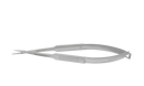 11-050S Vannas Capsulotomy Scissors, Straight, Sharp Tips, 6.00 mm Blades, Flat Handle, Length 84 mm, Stainless Steel