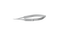 024R 11-052S Vannas Capsulotomy Scissors, Curved, Sharp Tips, 6.00 mm Blades, Flat Handle, Length 84 mm, Stainless Steel