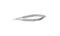 999R 11-054S Vannas Capsulotomy Scissors, Angled, Sharp Tips, 6.00 mm Blades, Flat Handle, Length 81 mm, Stainless Steel