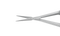 162R 11-056S Gills-Vannas Capsulotomy Scissors, Straight, Sharp Tips, 10.00 mm Blades, Flat Handle, Length 88 mm, Stainless Steel