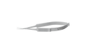 054R 11-058S Gills-Vannas Capsulotomy Scissors, Curved, Sharp Tips, 10.00 mm Blades, Flat Handle, Length 88 mm, Stainless Steel