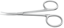 11-101S Knapp Curved Strabismus Scissors, Ring Handle, Length 115 mm, Stainless Steel
