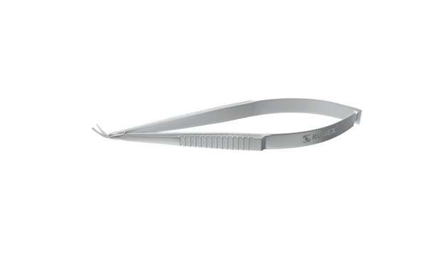 999R 11-134 Holland Spatulated DALK Scissors, Right, Micro blades, Delicate Shortened Outer Blade, Rounded Blunt Tips, Length 100 mm, Stainless Steel