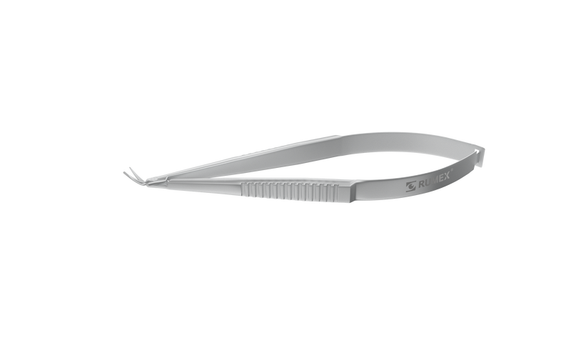 999R 11-134 Holland Spatulated DALK Scissors, Right, Micro blades, Delicate Shortened Outer Blade, Rounded Blunt Tips, Length 100 mm, Stainless Steel