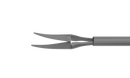 999R 12-209-23H Curved Subretinal Scissors, Attached to a Squeeze Handle, with RUMEX Flushing System, 23 Ga