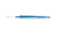 999R 12-209-25H Curved Subretinal Scissors, Attached to a Squeeze Handle, with RUMEX Flushing System, 25 Ga