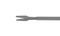 999R 12-301-23H Gripping Forceps with a sandblasted platform, Attached to a Squeeze Handle, with RUMEX Flushing System, 23 Ga