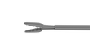 999R 12-304-25H Gripping Forceps With A "Crocodile" Platform, Attached to a Squeeze Handle, with RUMEX Flushing System, 25 Ga