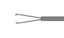 999R 12-4013H End-Grasping  Forceps, Expanded Space Between Branches, Attached to a Squeeze Handle, with RUMEX Flushing System, 23 Ga