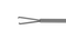 999R 12-4013H End-Grasping  Forceps, Expanded Space Between Branches, Attached to a Squeeze Handle, with RUMEX Flushing System, 23 Ga