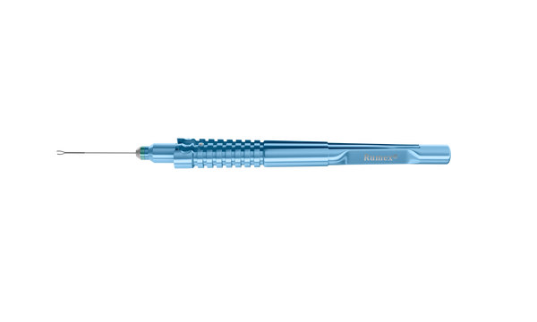 999R 12-4013-25H End-Grasping  Forceps, Expanded Space between Branches, Attached to a Squeeze Handle, with RUMEX Flushing System, 25 Ga