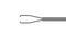 999R 12-4013-25H End-Grasping  Forceps, Expanded Space between Branches, Attached to a Squeeze Handle, with RUMEX Flushing System, 25 Ga