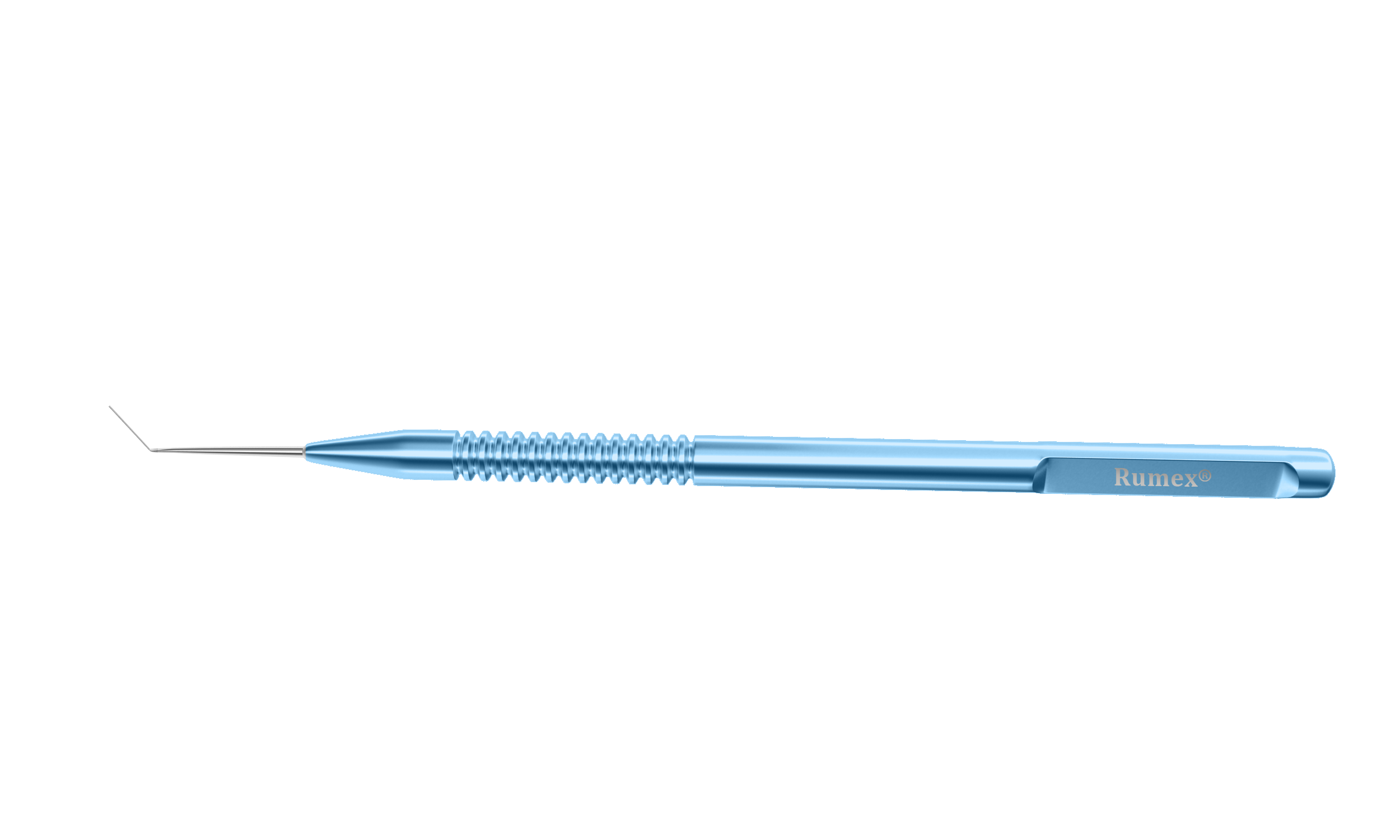 999R 13-147 Bicalto Guide, Blunt Tip,  Angled, Length 121 mm, Round Titanium Handle
