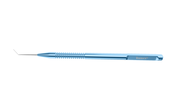 999R 13-147 Bicalto Guide, Blunt Tip,  Angled, Length 121 mm, Round Titanium Handle