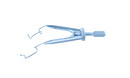 009R 14-040T Lieberman Temporal Speculum, 14.00 mm V-Shaped Blades, Round Branches, Adult Size, Length 76 mm, Titanium