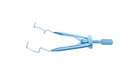 999R 14-0411T Lieberman Nasal Speculum, 14.00 mm V-Shaped Blades, Flat Branches, Adult Size, Length 70 mm, Titanium
