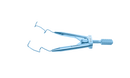999R 14-041T Lieberman Nasal Speculum, 14.00 mm V-Shaped Blades, Round Branches, Adult Size, Length 70 mm, Titanium