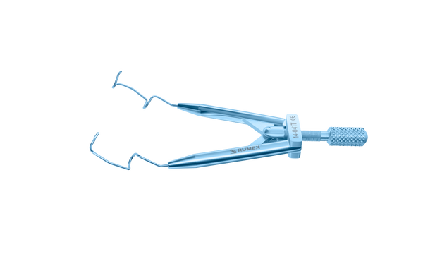 999R 14-041T Lieberman Nasal Speculum, 14.00 mm V-Shaped Blades, Round Branches, Adult Size, Length 70 mm, Titanium