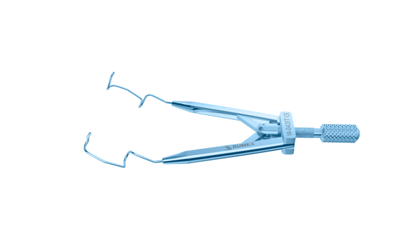 999R 14-0431T Lieberman Nasal Speculum, 10.00 mm V-Shaped Blades, Flat Branches, Child Size, Length 60 mm, Titanium