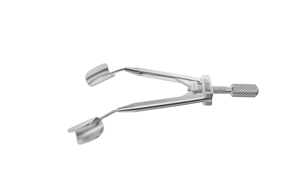 999R 14-0601S Kershner Reversible Solid Blades Speculum, Flat Branches, Length 70 mm, Stainless Steel