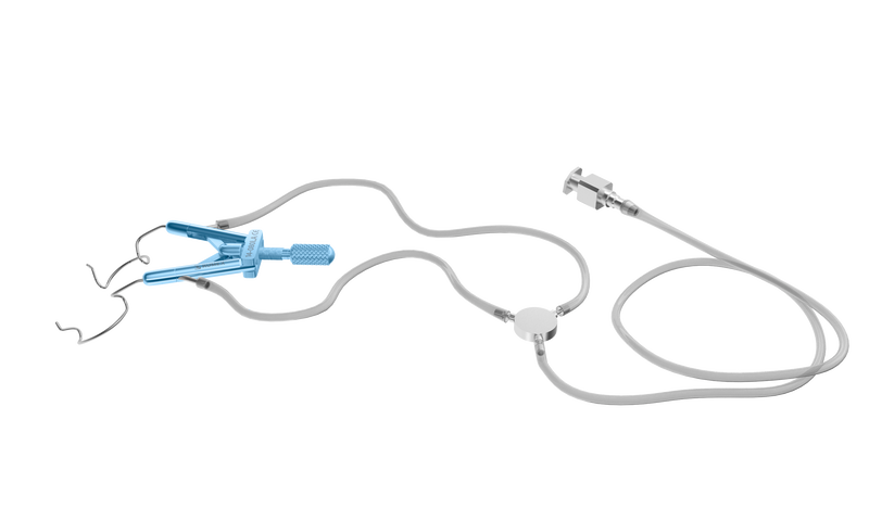 999R 14-080LA Lieberman Temporal Speculum with Aspiration, Adult Size, 14.00 mm Rounded Open Blades, Specially Designed for LASIK, Length 78 mm