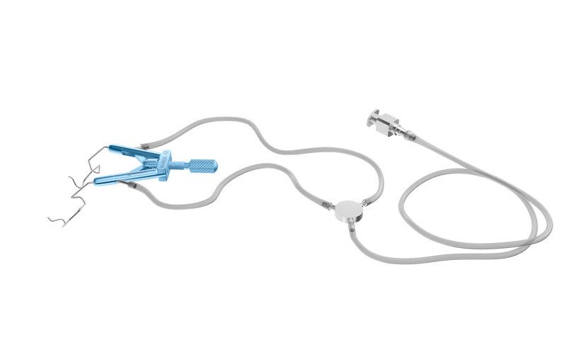103R 14-082A Lieberman Temporal Speculum with Aspiration, Child Size, 10.00 mm V-Shaped Blades, Length 64 mm