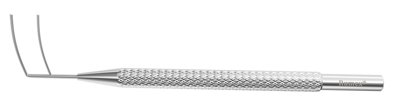 999R 16-012S Harms Trabeculotome, Left, 9 mm Long Pointed Tips with 3.00 mm Spread, Length 51 mm, Stainless Steel