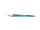 4-0396/MR Capsulorhexis Forceps with Scale (2.50/5.00 mm), Cross-Action, for 1.50 mm Incisions, Straight Stainless Steel Jaws (8.50 mm), Short Lever (16.00 mm), Medium (91 mm) Round Titanium Handle, Length 110 mm