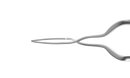 4-2113S MacDonald Style Inserting Forceps, Cross-Action, Length 107 mm, Stainless Steel