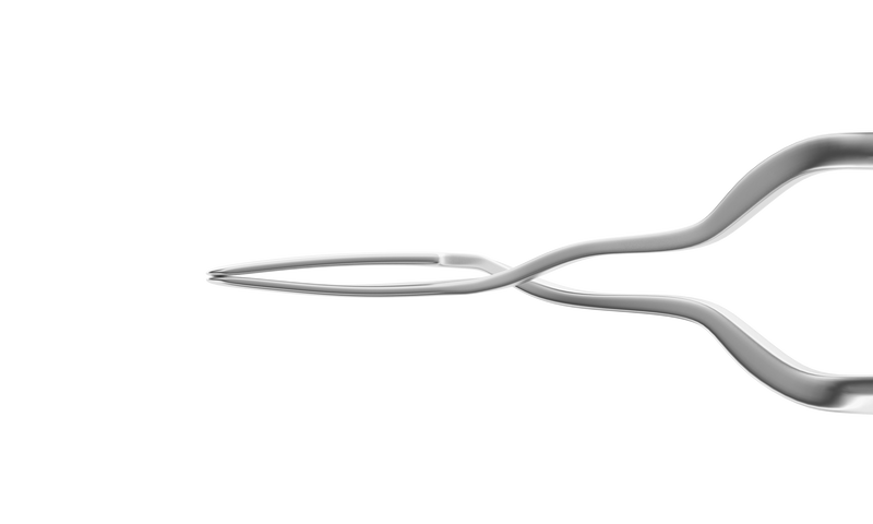 999R 4-2113S MacDonald Style Inserting Forceps, Cross-Action, Length 107 mm, Stainless Steel