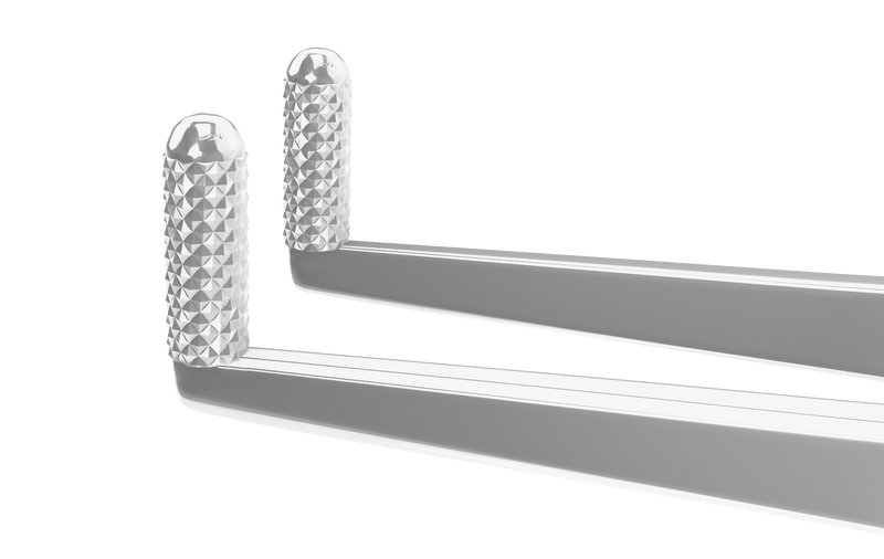 167R 4-124S Compressing Lid Forceps with Atraumatic Rollers, Length 107 mm, Stainless Steel