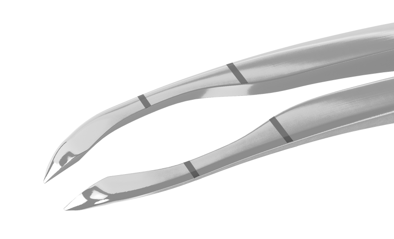 999R 4-032S Small-Incision Capsulorhexis Forceps with Limiter, Cystotome Tips, Curved Micro-Thin Jaws, Fits through 2.00 mm Incision, Flat Handle, Length 105 mm, Stainless Steel