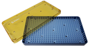 18-300-1 Plastic Sterilization Tray with Silicone Finger Mat, Medium, 190×101×38 mm, 7.5×4×1.5″