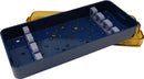 18-305-1 Plastic Sterilization Tray with 2 Special Silicone Plug-In Inserts for 3 Instruments, Large, 254×152.4×38 mm, 10×6×1.5″
